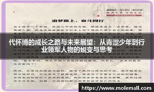 代怀博的成长之路与未来展望：从青涩少年到行业领军人物的蜕变与思考